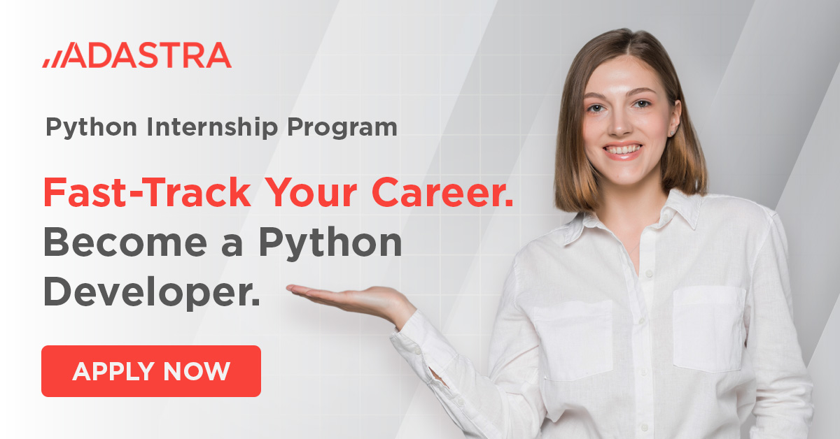 Стажантска програма по Python програмиране – Адастра България ...